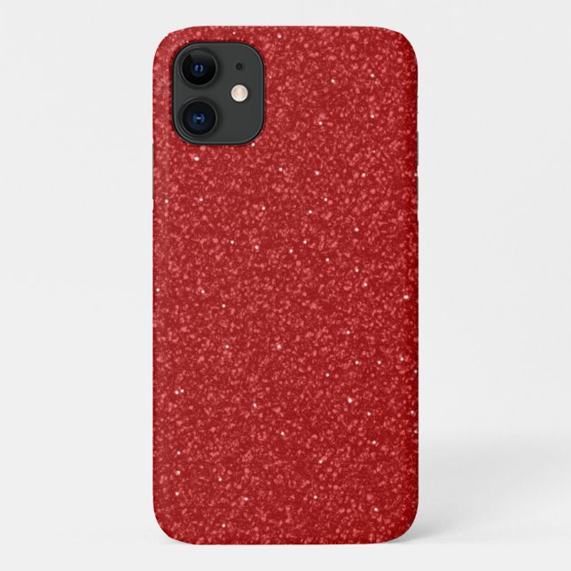 Red Glitter Case-Mate iPhone Case (Back)