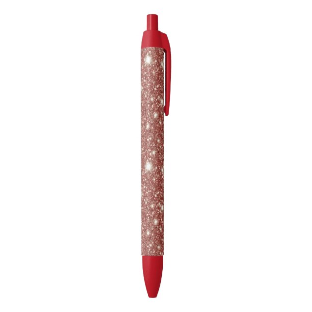 Red Glitter Christmas Pen (Bottom (Vertical))