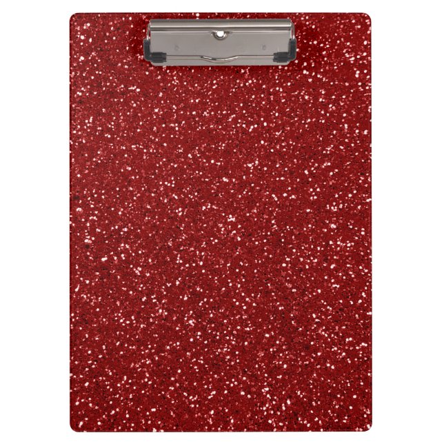 Red Glitter Clipboard (Front)