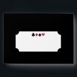 Red Glitter Destiny Vegas Wedding Black Envelope<br><div class="desc">Glitzy faux red glitter and black card suits are a classy addition to the Destiny wedding suite and will tie the whole suite together and get guests excited to read the mail. This A7 envelope is perfect for tying the whole suite together and gives you a way to send black...</div>