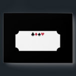 Red Glitter Destiny Vegas Wedding Black Envelope<br><div class="desc">Glitzy faux red glitter and black card suits are a classy addition to the Destiny wedding suite and will tie the whole suite together and get guests excited to read the mail. This A7 envelope is perfect for tying the whole suite together and gives you a way to send black...</div>