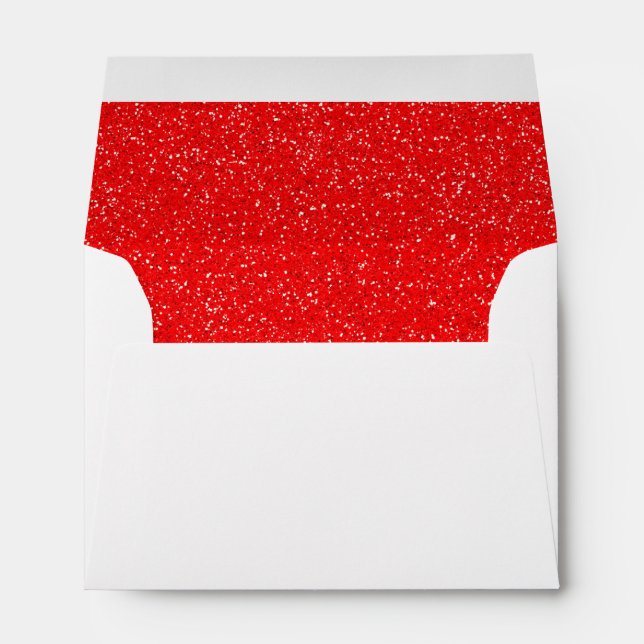 red glitter envelope (Back (Bottom))