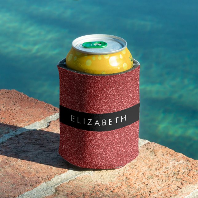 Red Glitter, Glitter Background, Your Name Can Cooler (In Situ Pool)