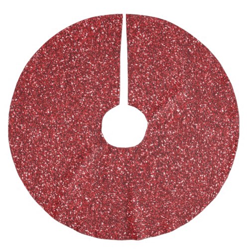 Red Glitter Glitz     Brushed Polyester Tree Skirt