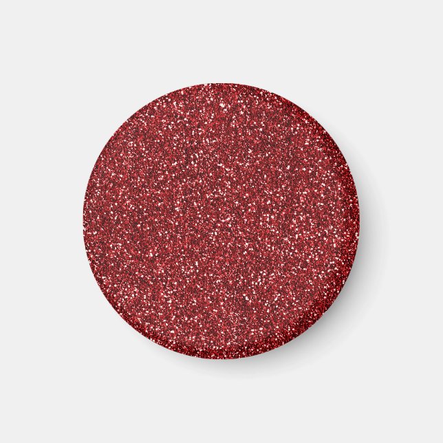 Red Glitter Glitz       Magnet (Front)
