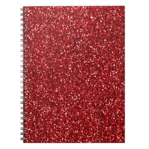 Red Glitter Glitz        Notebook