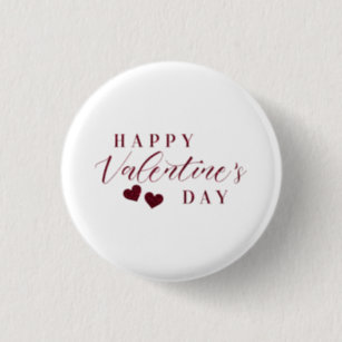 Valentine's Day Happy Valentine's Day Button (6 Packages)