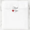 Red Glitter Heart Thank You
