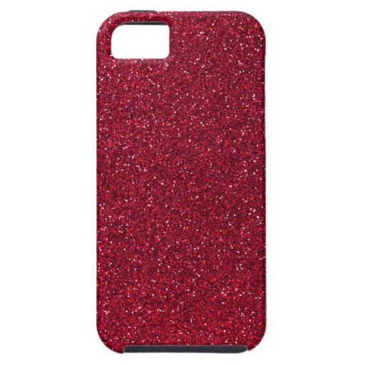 Red Glitter iPhone SE/5/5s Case | Zazzle