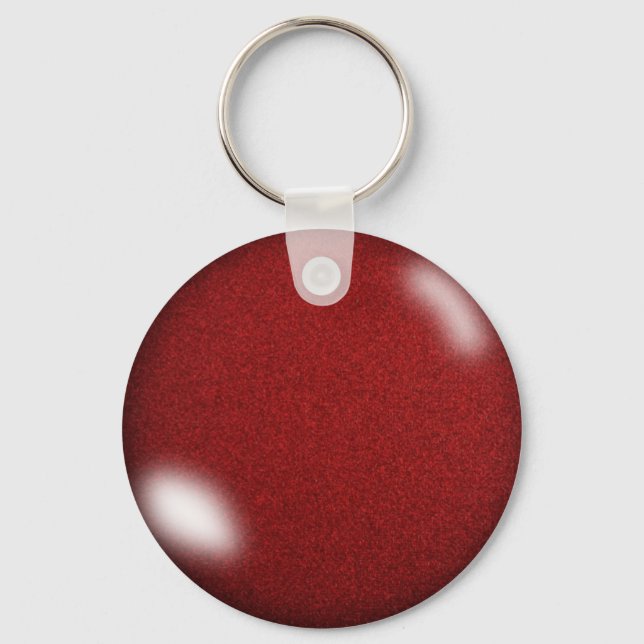 Red Glitter  Keychain (Front)