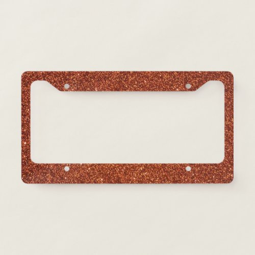 Red Glitter License Plate Frame