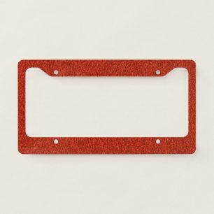 Red Glitter License Plate Frame