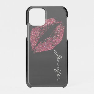 Red Glitter Lips iPhone 11 Pro Case