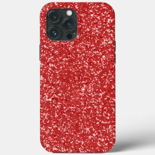 Red Glitter Look iPhone 13 Pro Max Case