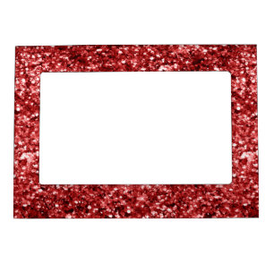 Red Glitter  Magnetic Frame