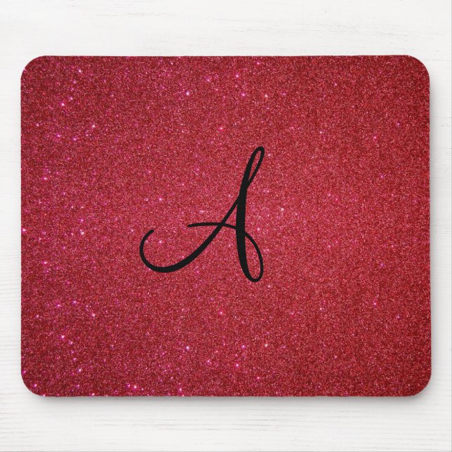 Red glitter mouse pad (Front)