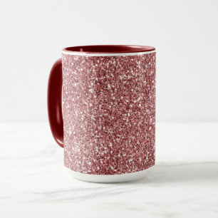 Red Glitter Mug