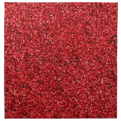 Red Glitter Napkin