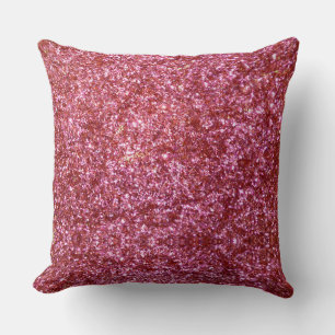 Red glitter pillow