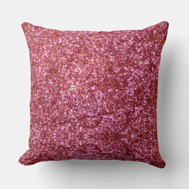 Red glitter pillow (Front)