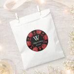 Red Glitter Poker Chip Casino Wedding Favor Bag<br><div class="desc">Celebrate in style with these modern and very trendy wedding favor bags. This design is easy to personalize with your special event wording and your guests will be thrilled when they receive these fabulous favor bags. Matching items can be found in the collection.</div>