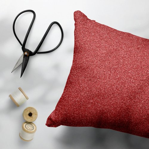Red Glitter Sparkle Glitter Background Accent Pillow