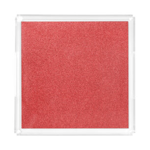 Red Glitter, Sparkle, Glitter Background Acrylic Tray