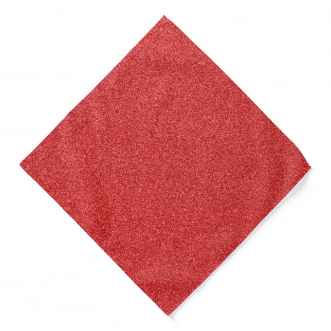 Red Glitter, Sparkle, Glitter Background Bandana (Front)