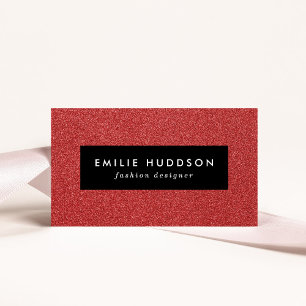 Red Glitter, Sparkle, Glitter Background Business Card