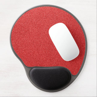 Red Glitter, Sparkle, Glitter Background Gel Mouse Pad
