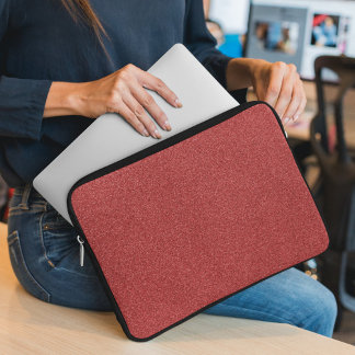 Red Glitter, Sparkle, Glitter Background Laptop Sleeve