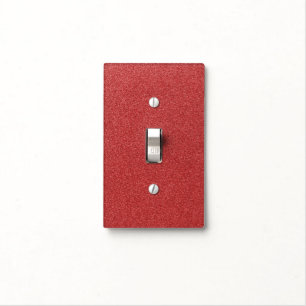 Red Glitter, Sparkle, Glitter Background Light Switch Cover