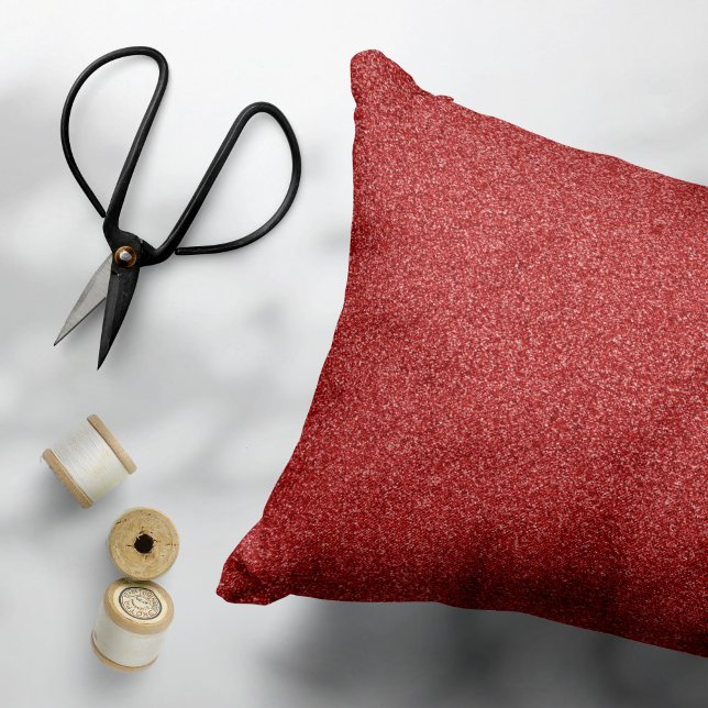 Red Glitter, Sparkle, Glitter Background Pillow Case (Creator Uploaded)