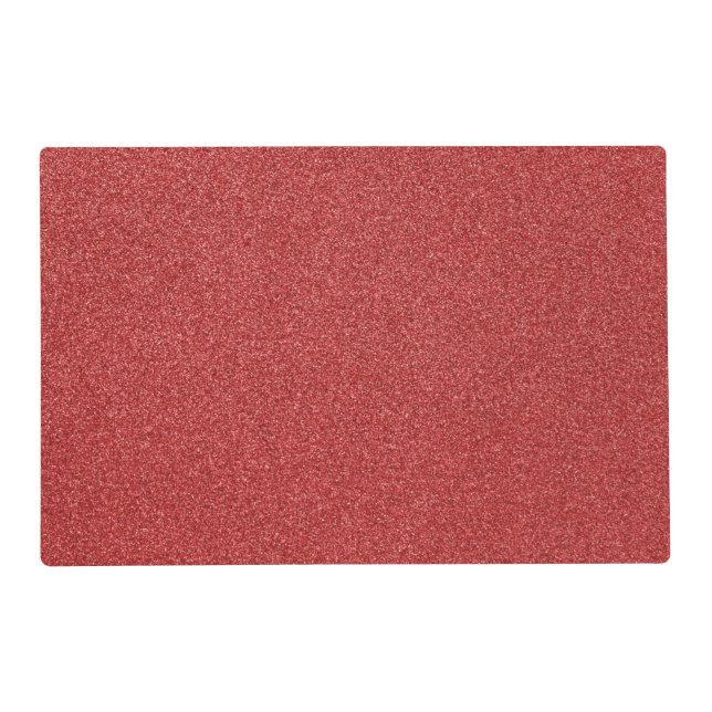 Red Glitter, Sparkle, Glitter Background Placemat (Front)