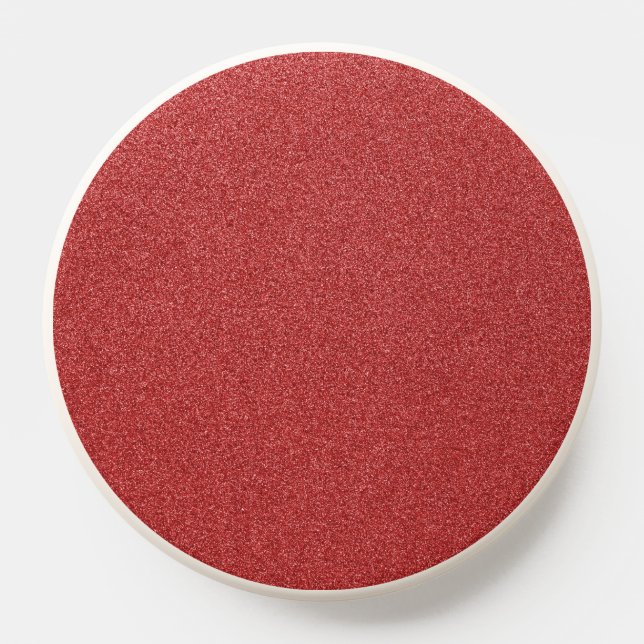 Red Glitter, Sparkle, Glitter Background PopSocket (Popsocket)