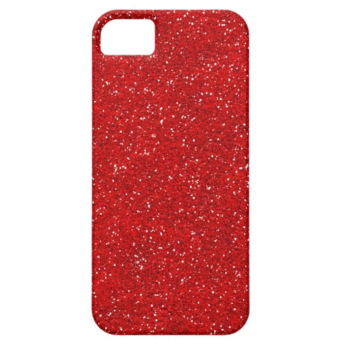 Red Glitter Sparkle Graphic Art Pattern Design iPhone 5 Cases