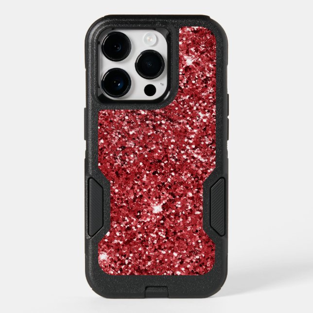 Red Glitter Sparkle           Otterbox iPhone Case (Back)
