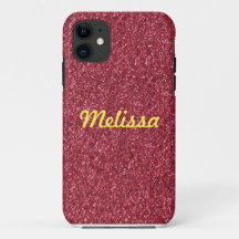 Red glitter sparkle with your name