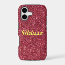 Red glitter sparkle with your name