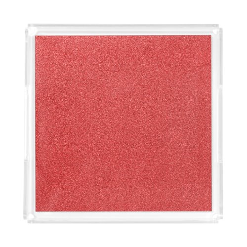 Red Glitter Sparkly Glitter Background Acrylic Tray