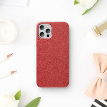 Red Glitter, Sparkly, Glitter Background iPhone 11 Case