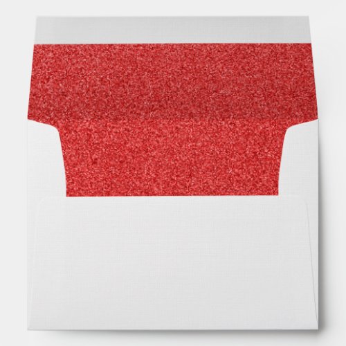 Red Glitter Sparkly Glitter Background Envelope