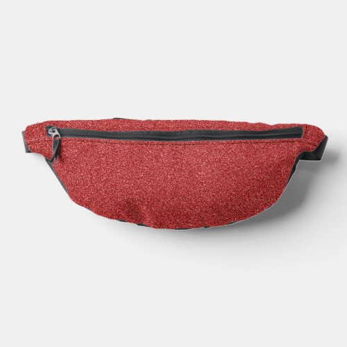 Red Glitter Sparkly Glitter Background Fanny Pack