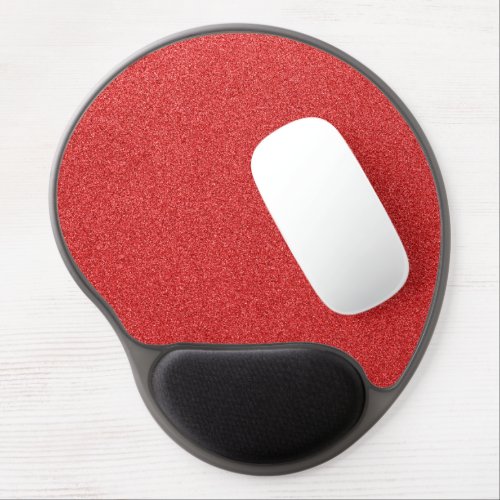 Red Glitter Sparkly Glitter Background Gel Mouse Pad