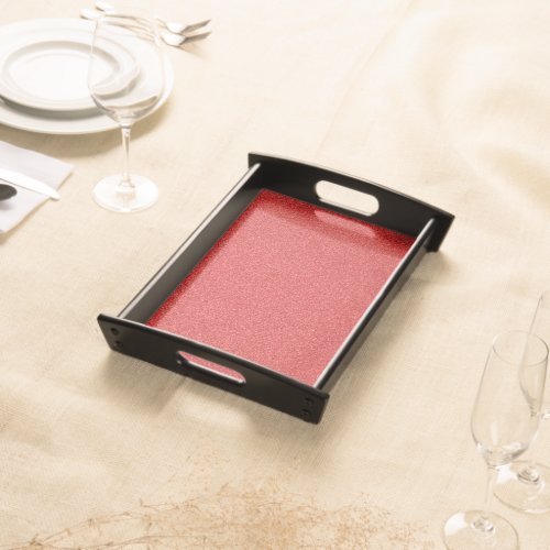 Red Glitter Sparkly Glitter Background Serving Tray