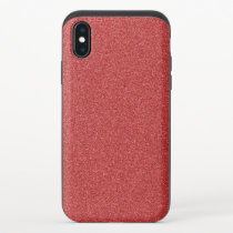 Red Glitter, Sparkly, Glitter Background iPhone X Slider Case