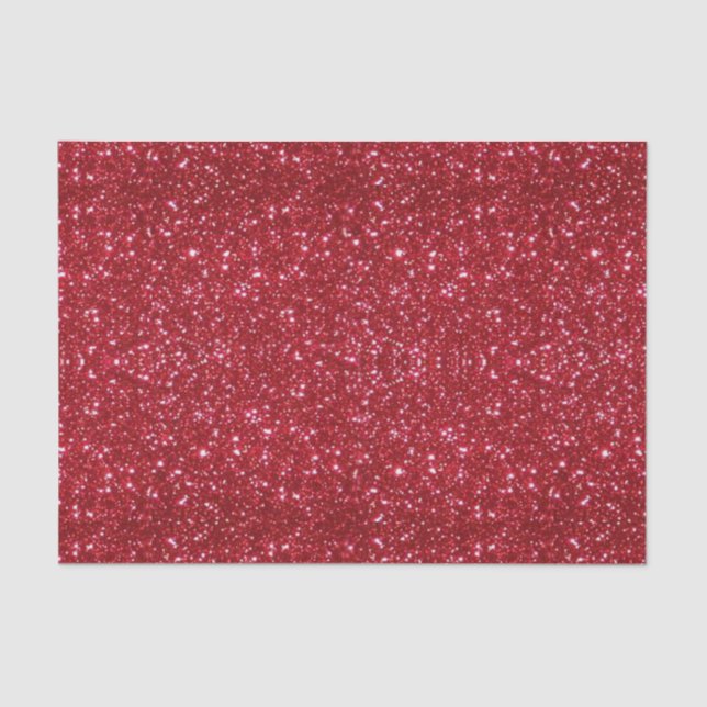 Red Glitter Tissue Paper (Front)