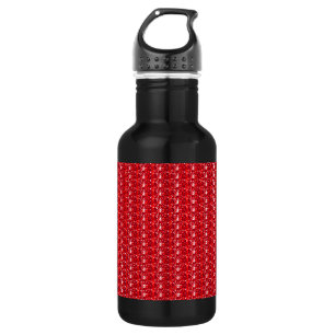Red Glitter Water Bottle