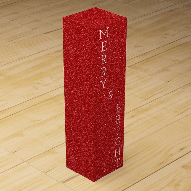 Red Glitter Wine Box (Front)