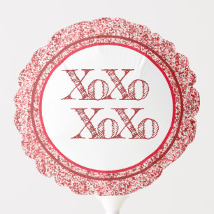 Red Glitter XOXO Balloon